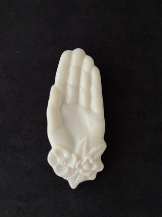 Vintage Milk Glass Hand Dish