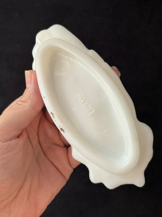 Vintage Milk Glass Hand Dish