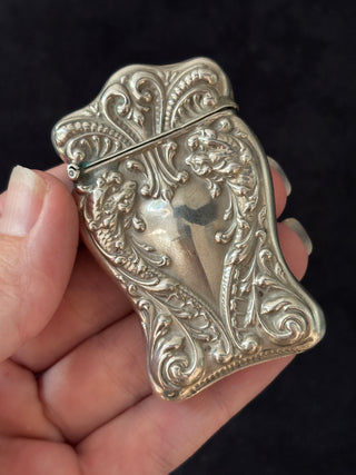 Antique Silver Vesta Case Match Locket