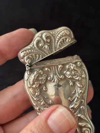 Antique Silver Vesta Case Match Locket