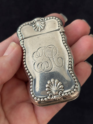 Antique Silver Vesta Case Match Locket