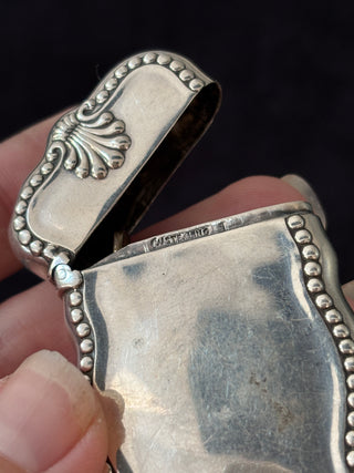 Antique Silver Vesta Case Match Locket