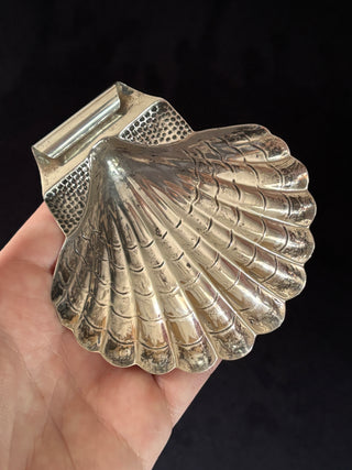 Antique Silver Baptism Shell