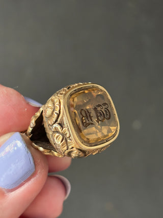 Antique Gold-Filled Victorian Watch Fob Seal Pendant