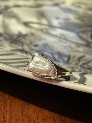 Signet Cloud Pearl Ring Sample