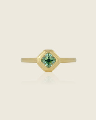 Asscher Cut Mint Beryl Ring