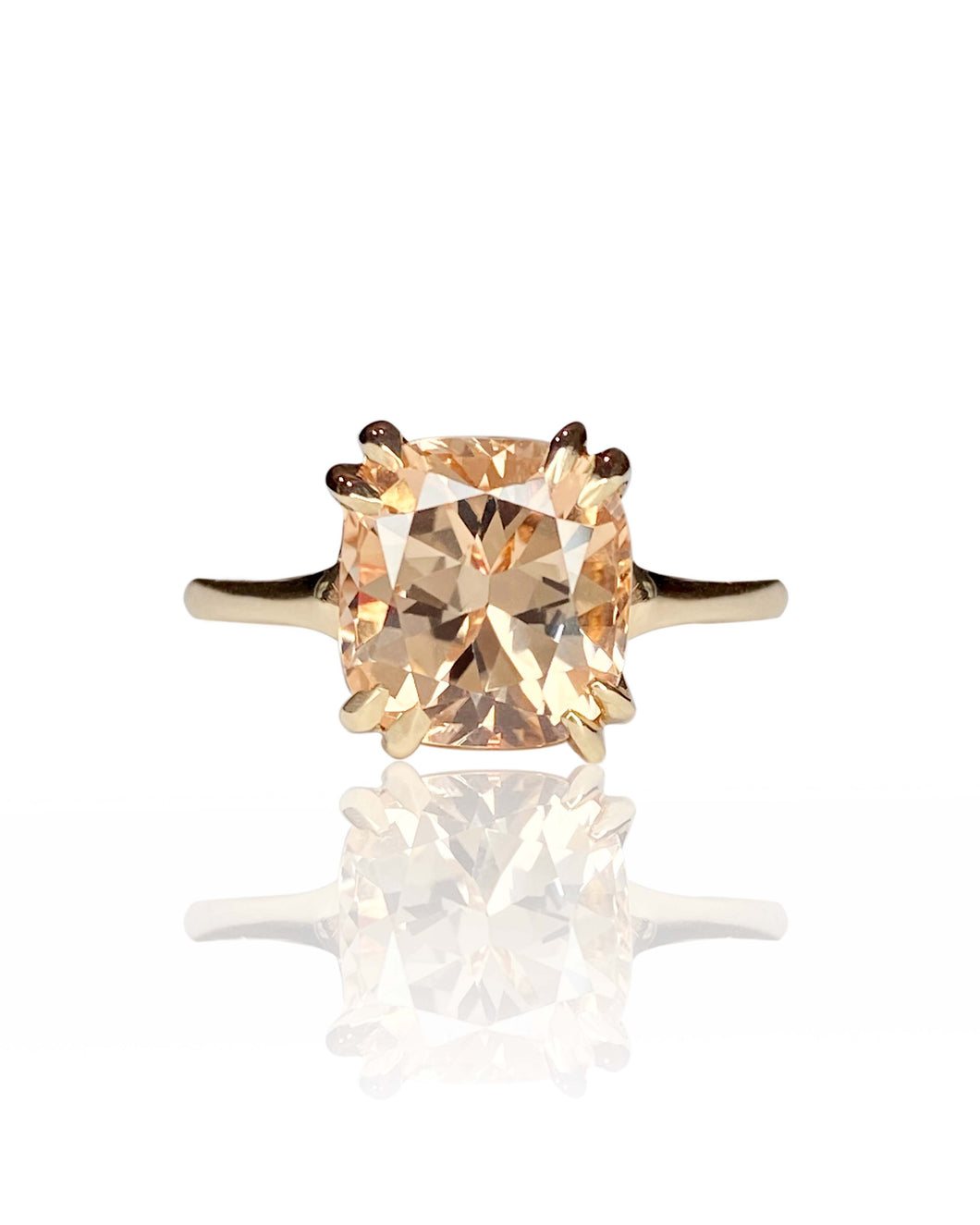 Light Peach Tourmaline Ring