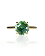 Load image into Gallery viewer, Square Emerald Cut Tourmaline Ring
