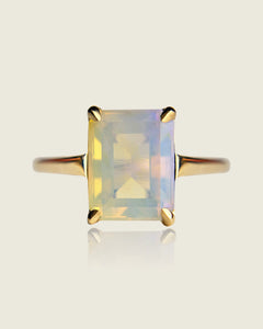 Crystal Boulder Opal Ring