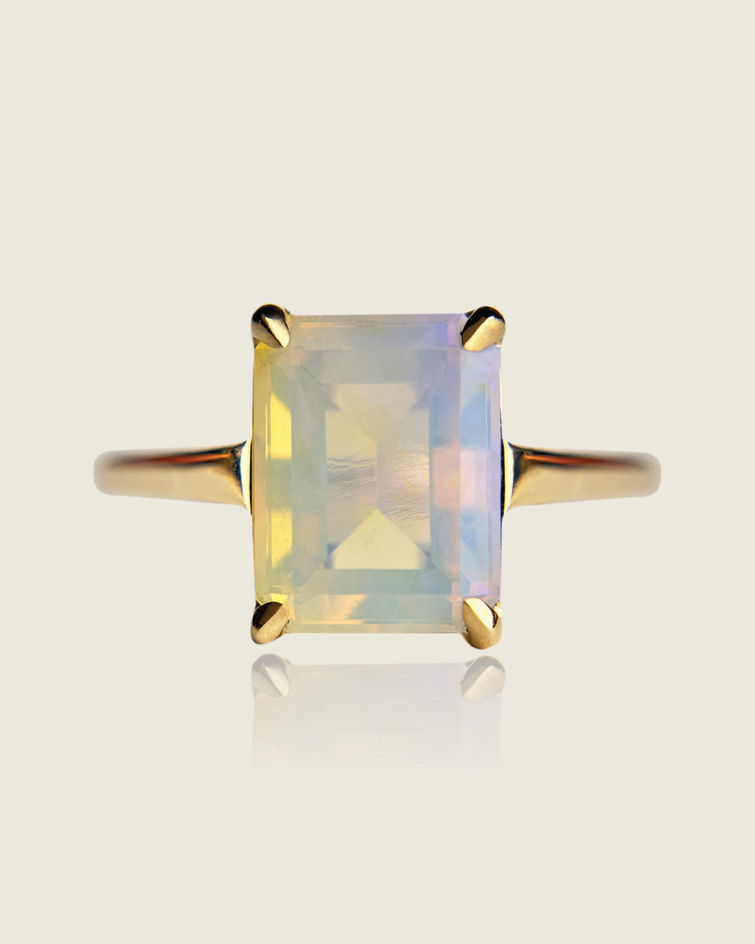 Crystal Boulder Opal Ring