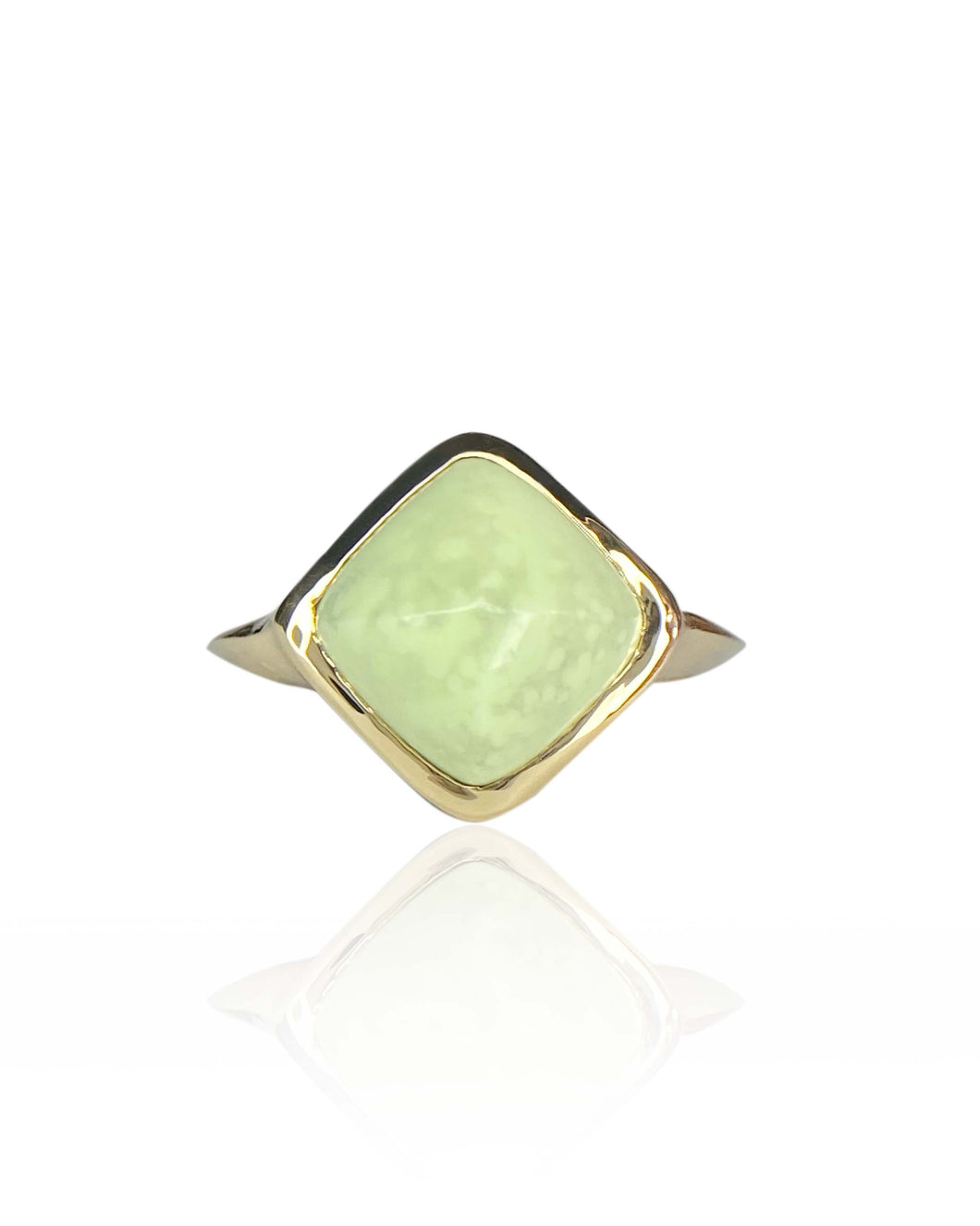 Chrysoprase Dome Ring