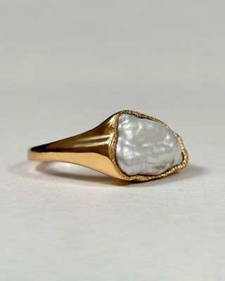 Signet Cloud Pearl Ring Sample