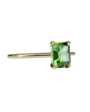 Load image into Gallery viewer, Emerald Cut Tourmaline Ring
