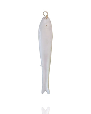 Large Mother Of Pearl Fish Pendant