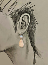 Load image into Gallery viewer, Fossilized Coral Earrings
