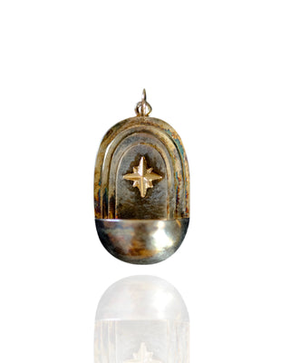 Custom Patina Silver Star Fontanella Pendant 1