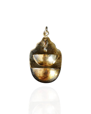 Custom Patina Silver Double Well Fontanella Pendant