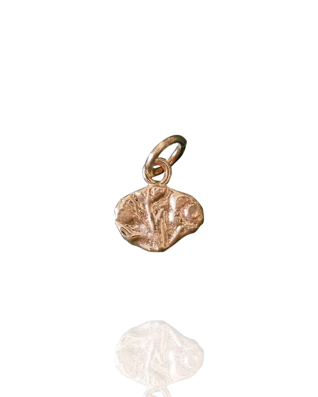 Gold Stamped Floral Artifact Charm 2
