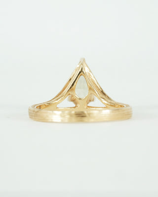 Yellow Green Zircon Ring