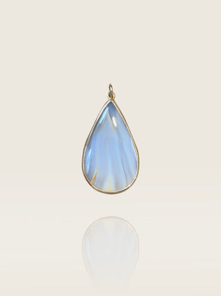 "Georgia" Iris Agate Tear Drop Pendant
