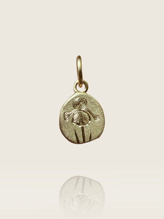 Engraved Iris Charm L