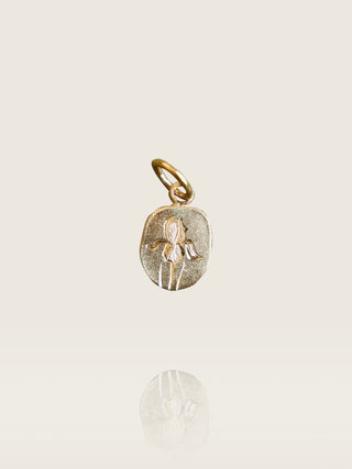 Engraved Iris Charm F