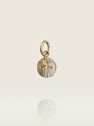 Engraved Iris Charm H
