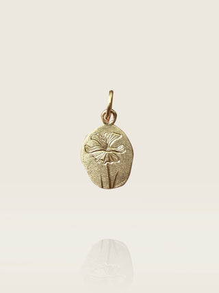 Engraved Iris Charm J