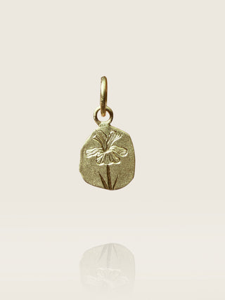 Engraved Iris Charm K