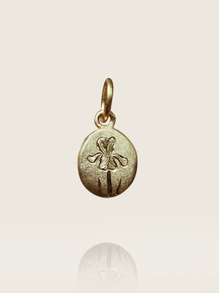 Engraved Iris Charm N