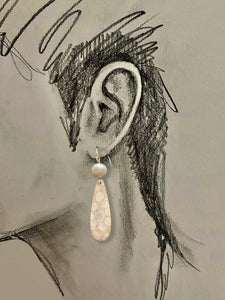 Fossilized Coral Earrings