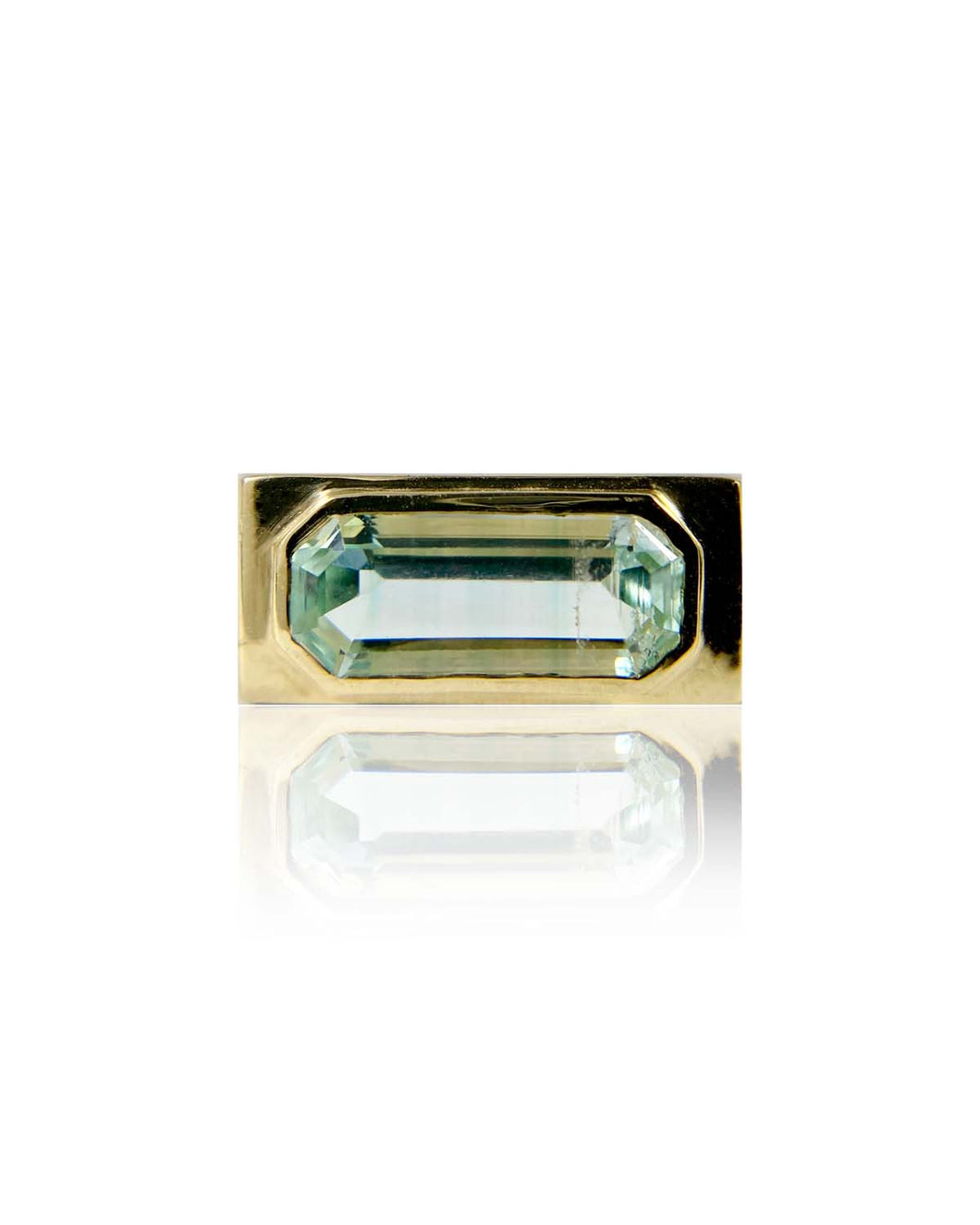 Mint Beryl Bar Ring