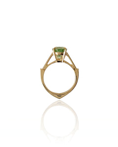 Oval Mint Green Tourmaline Ring