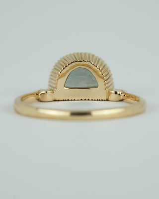 Half Moon Blue Montana Sapphire Ring