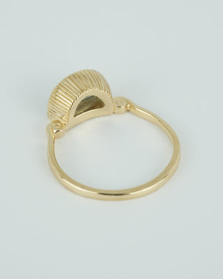 Half Moon Blue Montana Sapphire Ring