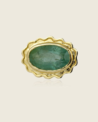 Oval Aquamarine Cocktail Ring
