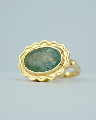 Oval Aquamarine Cocktail Ring
