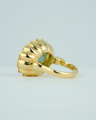 Oval Aquamarine Cocktail Ring