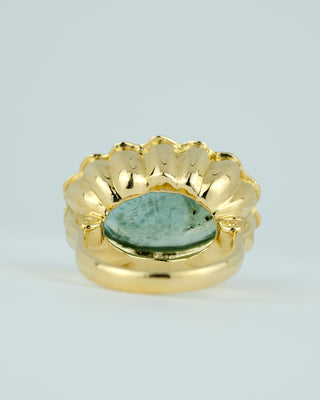 Oval Aquamarine Cocktail Ring