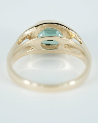 Green Oval Tourmaline Ring
