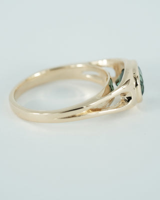 Green Oval Tourmaline Ring