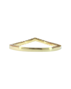 RTS Half Eternity Diamond VOLARE Ring In 14k Yellow Gold