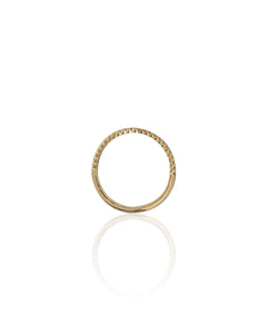 RTS Half Eternity Diamond VOLARE Ring In 14k Yellow Gold
