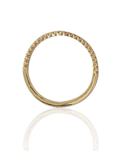 RTS Half Eternity Diamond VOLARE Ring In 14k Yellow Gold