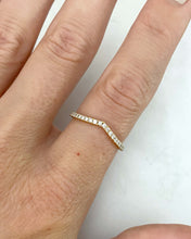 Load image into Gallery viewer, RTS Half Eternity Diamond VOLARE Ring In 14k Yellow Gold
