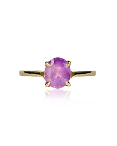 Pink Purple Sapphire Ring