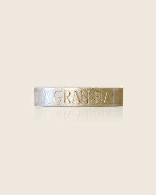 Poca Fiamma Engraved Ring