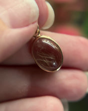 Load and play video in Gallery viewer, Rutilated Quartz Oval Pendant
