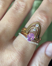 Load and play video in Gallery viewer, Pink Purple Sapphire Ring
