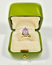 Load image into Gallery viewer, Purple Pear Sapphire Ring
